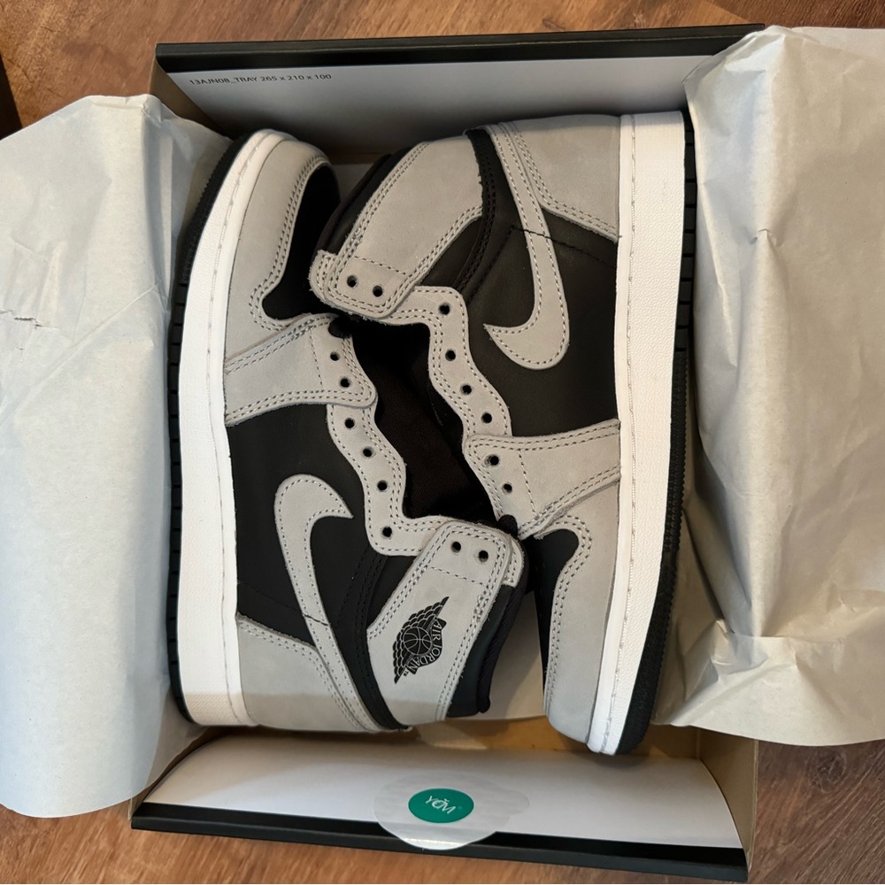 BRAND NEW air Jordan 1 high tops black and gray. 4Y for elementary school kids